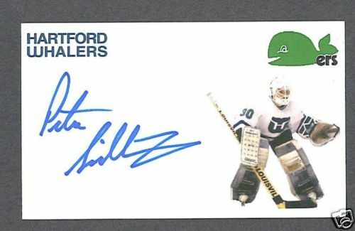 Peter Sidorkiewicz Signed Whalers Hockey Index Card