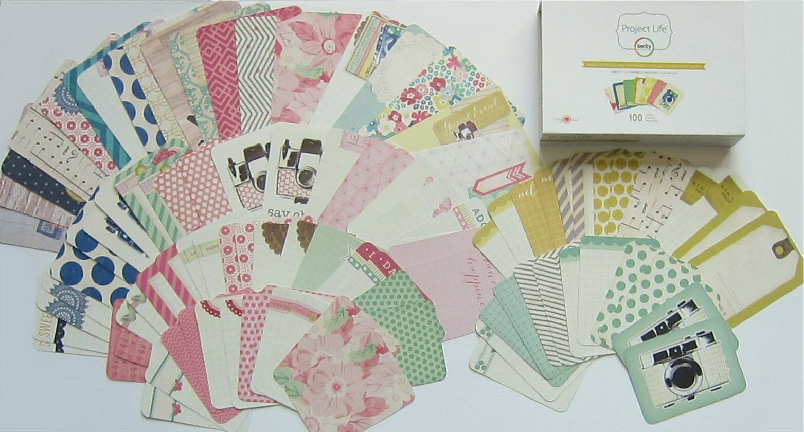 New! Project Life "becky Higgins"  [maggie Holmes] Mini Kit (100 Cards) Save 35%