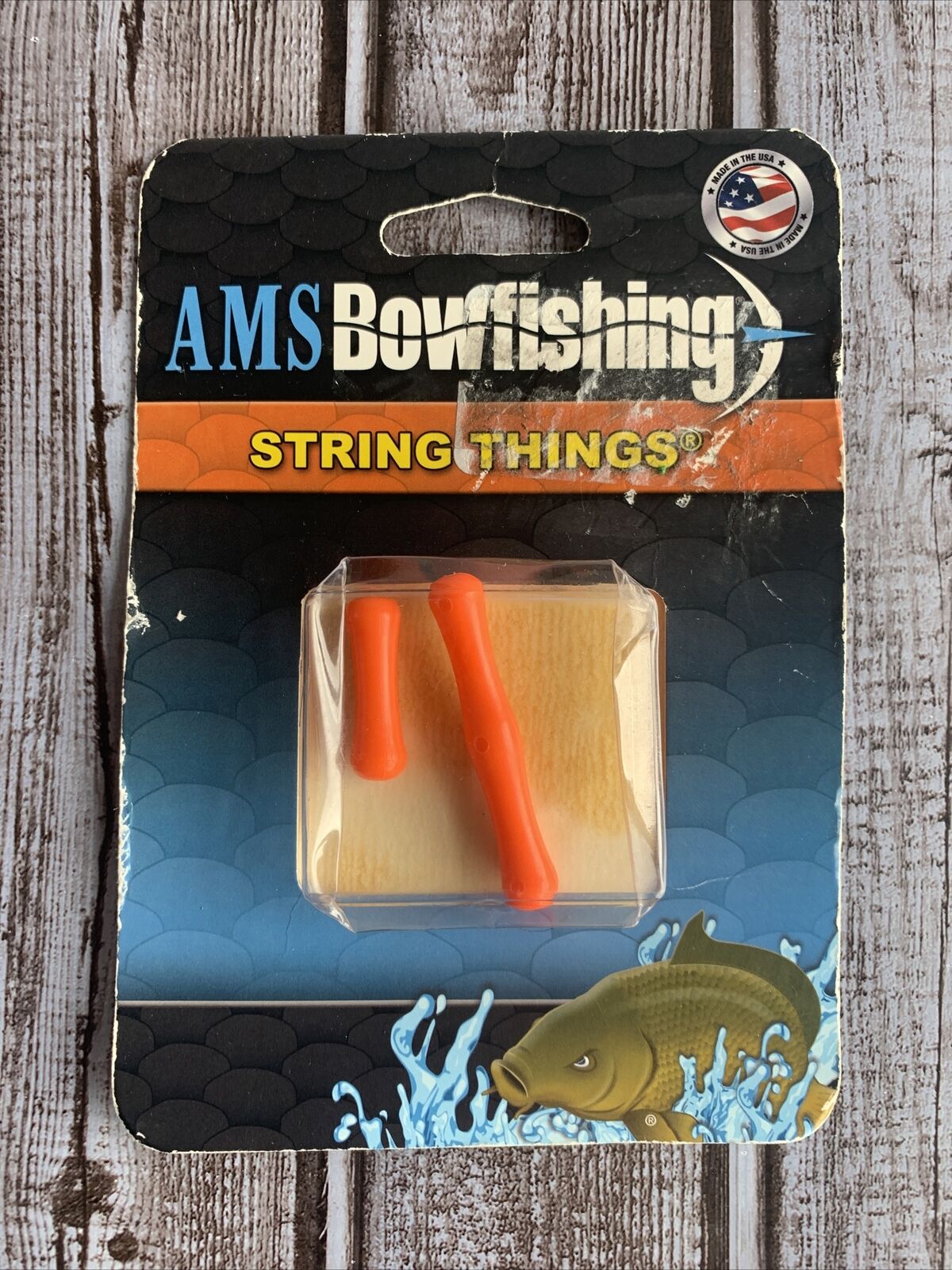 Ams Bowfishing M171-org String Things Orange Finger Saver Protection Tabs