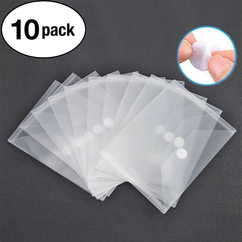 10 Pcs/set Cutting Die Clear Stamp Magic Sticker Storage Bags Velcroing Pockets