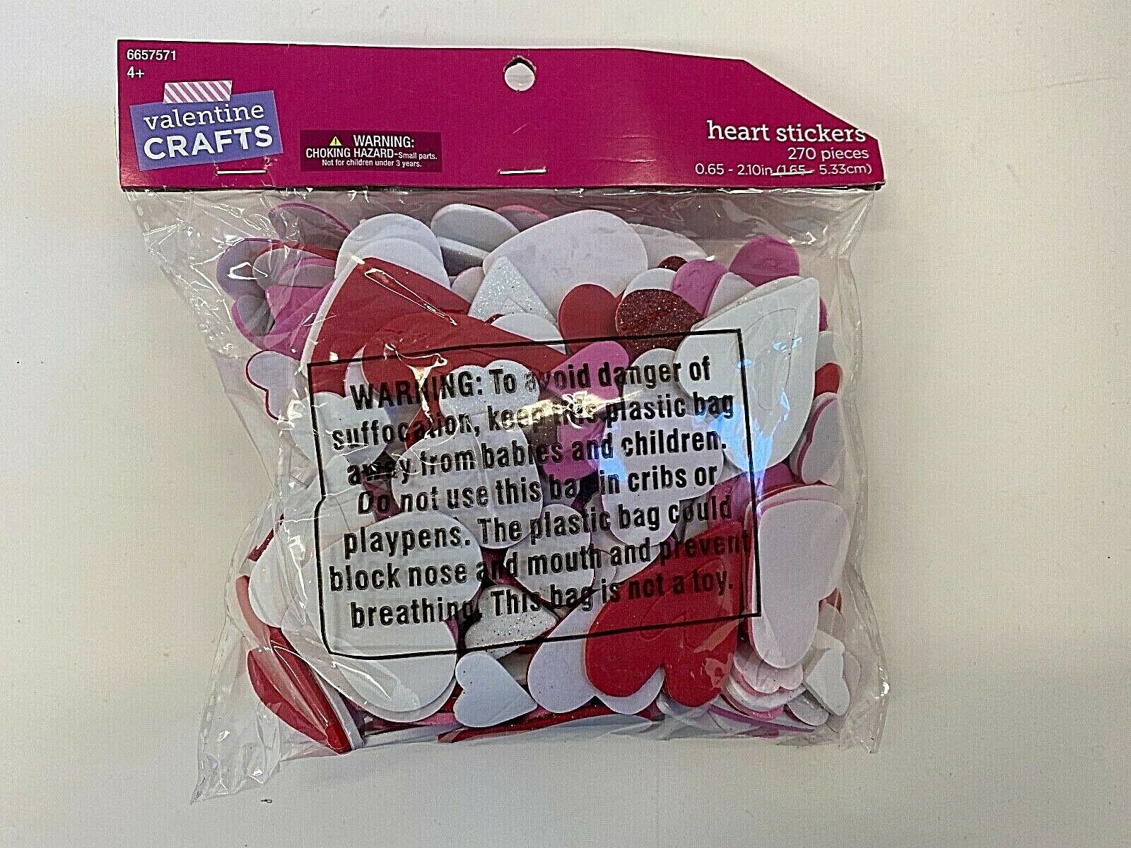 250+ Valentine's Day Heart Self Adhesive Foam Shape Stickers Teacher Supply